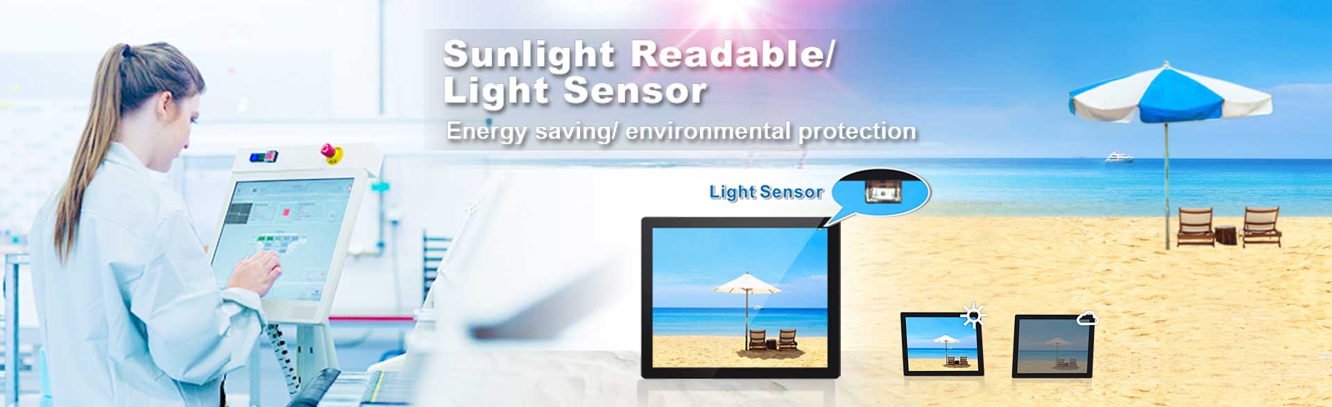 Monitores de LCD com Luz solar