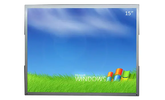 Monitor LCD de quadro aberto de 15 polegadas