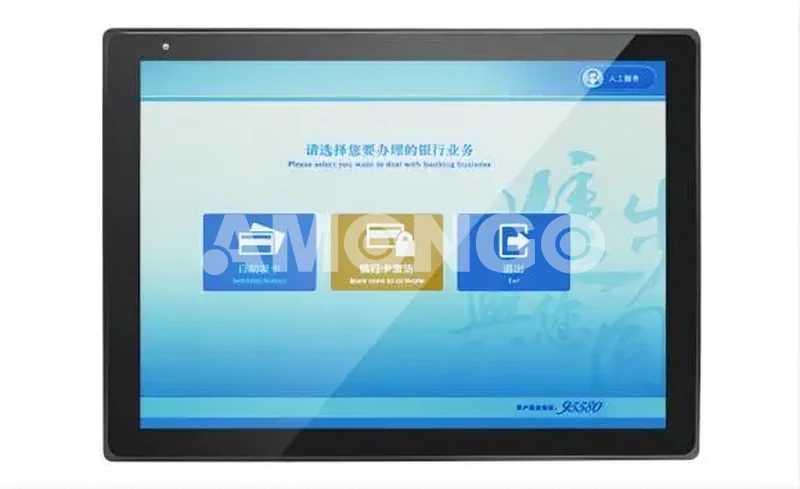 Monitor LCD de faixa de temperatura ampla de 15 polegadas