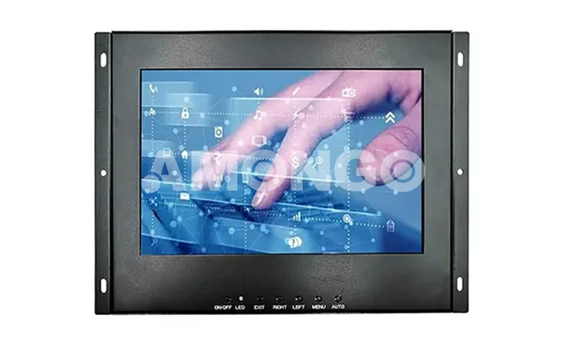 Monitor LCD industrial de montagem em rack de 10,1 polegadas
