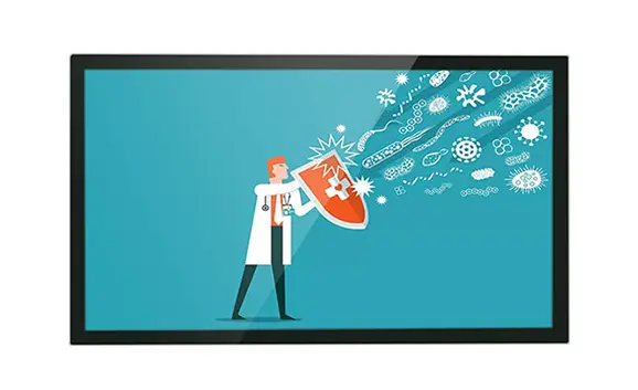Monitor LCD antibacteriano permanente de longa ação de 32 polegadas