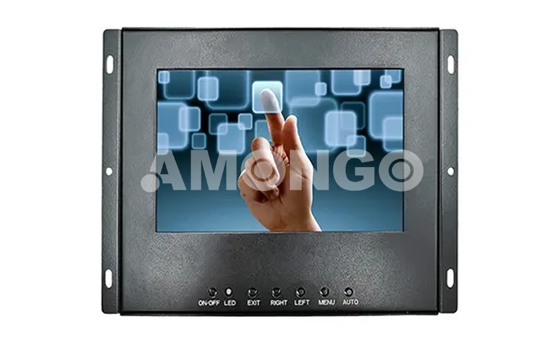 Monitor LCD industrial de montagem em rack de 7 polegadas